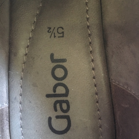 Gabor Side Zip Shoes Burgundy Wine Red size 5 1/2 - Picture 6 of 7